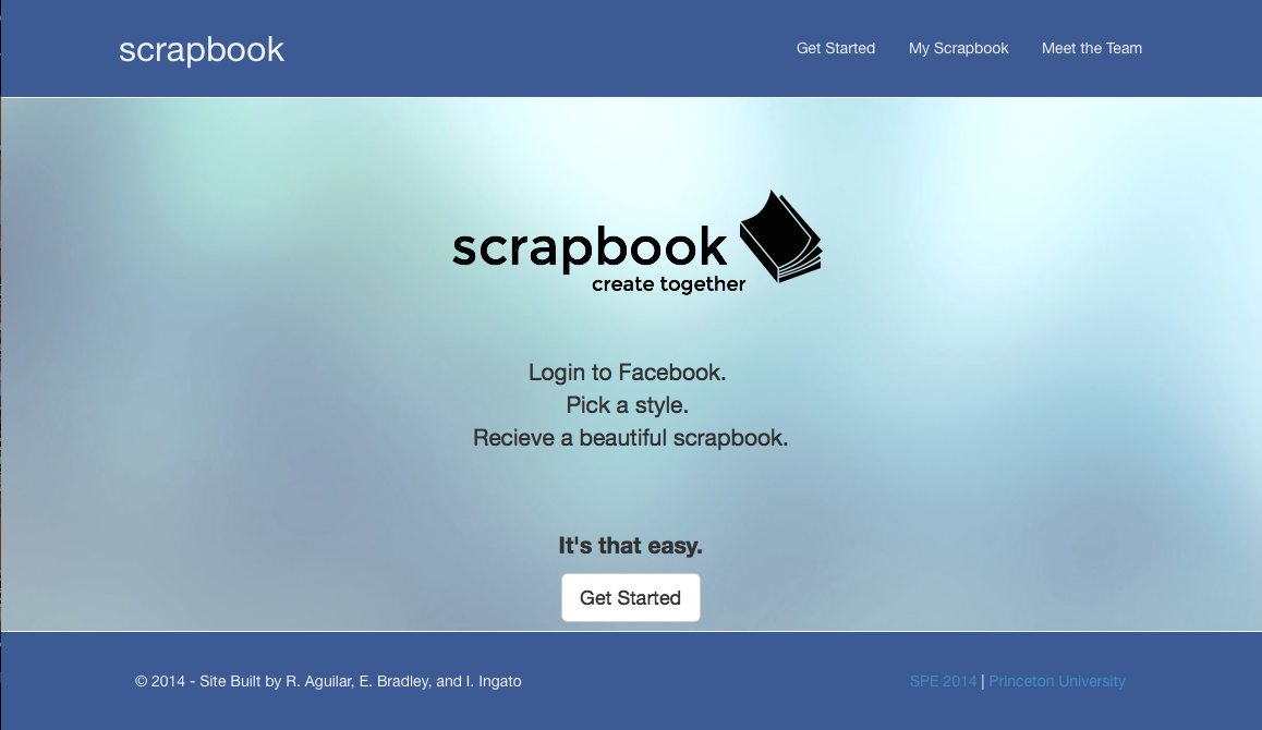 Facebook-integrated photos app